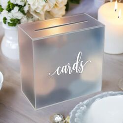 Acrylic Wishing Wells, Card Boxes