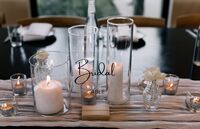 Set of 3 Vases with Candles 