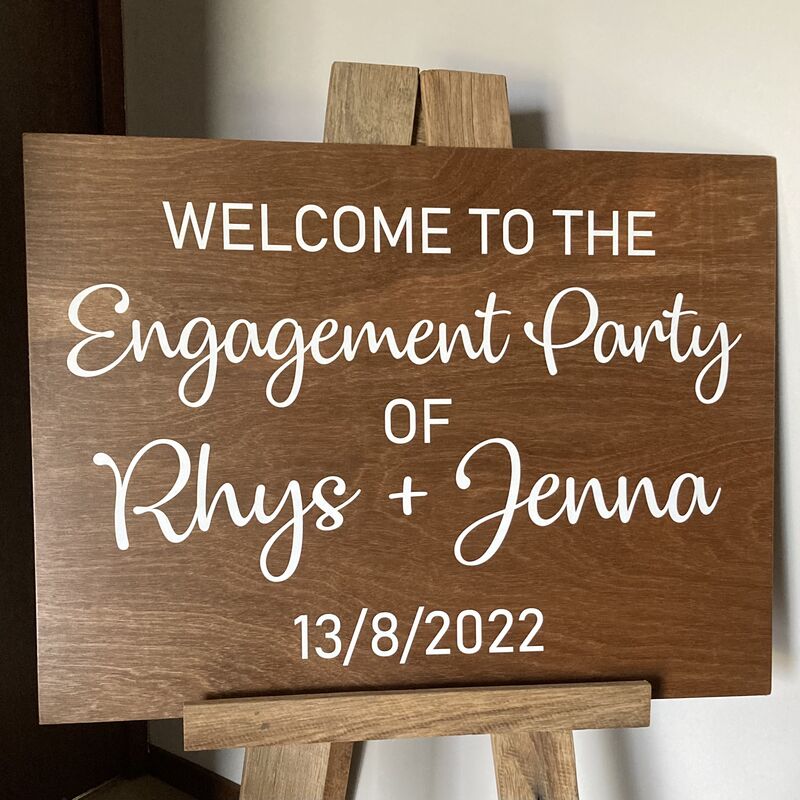 Engagement Party Sign | Wedding Decor for Hire