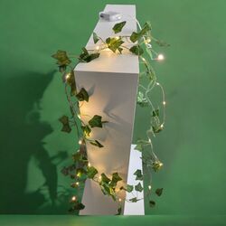 Artificial Ivy Leaf with Copper Lights 5m 