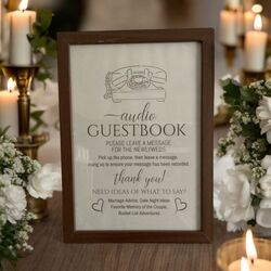 Audio Guestbook Sign in Frame 