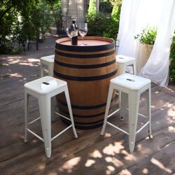 Bar Stools Metal   White