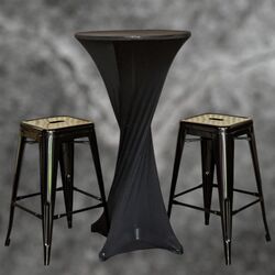 Bar Table Covers - Black 