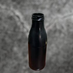 Bud Vase - Black Glass Bottle