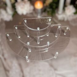 Cake Stand   3 Tier Clear Acrylic Stands 