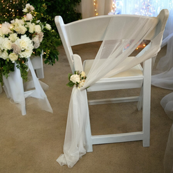 Chair Sashes  Ivory Chiffon 