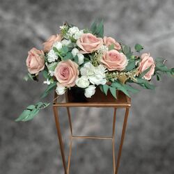 Flower Bowls - Dusty Pink/Green
