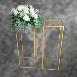 Flower Display Stand 80 cm   Gold