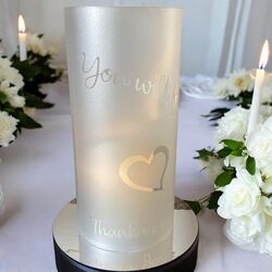 Frosted LED Illuminated Centrepieces 