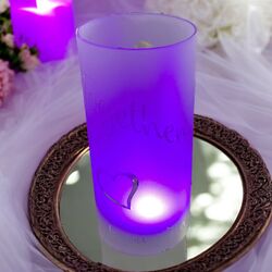 Frosted LED Illuminated Centrepieces 