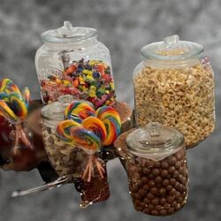 Glass Cookie/Lolly Jars 