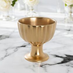 Gold Ceramic Comport Vase 