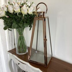 Lanterns   Rose Gold Triangular Large 