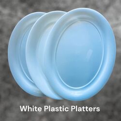 Large Oval Plastic Platters 