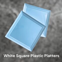 Large Square Plastic Platters 