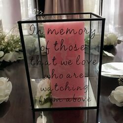 Memory Candle Lantern   Black Frame 