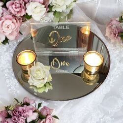 Mirror Centrepieces   Round 3033 cm 