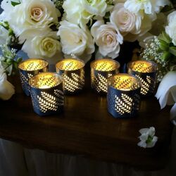 Moroccan Style Metal Tea Light Holders 