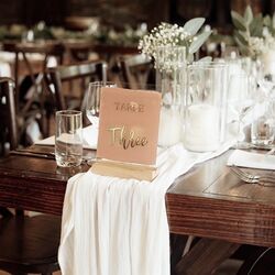 Pink Acrylic Table Numbers 