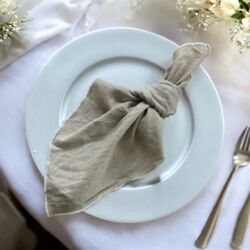 Table Napkins Natural Linen 