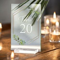 Table Numbers   Clear Acrylic Small