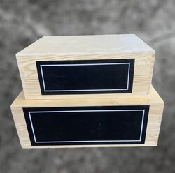 Table Rises - Timber with Black Chalk Board  