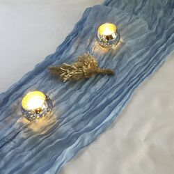 Table Runners - Gauze - Light Blue