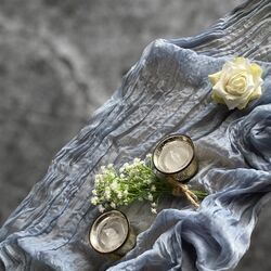 Table Runners - Gauze, Dusty Blue