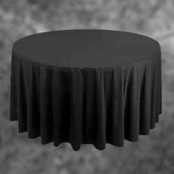 Tablecloths  Black Round 305cm 