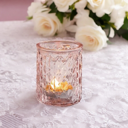 Tea LightVotive Holders   Pink 