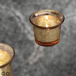 Tea-Light Holders - Gold 