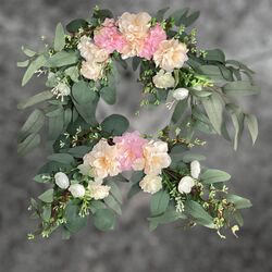 Welcome Board Flowers - White, Pink, Gum Leaves 