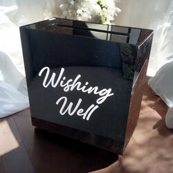 Wishing Well  Black Acrylic 